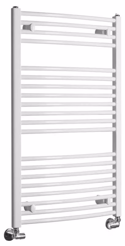 Radiatore da bagno Aqualine ORBIT con attacco laterale 600x960 mm, bianco