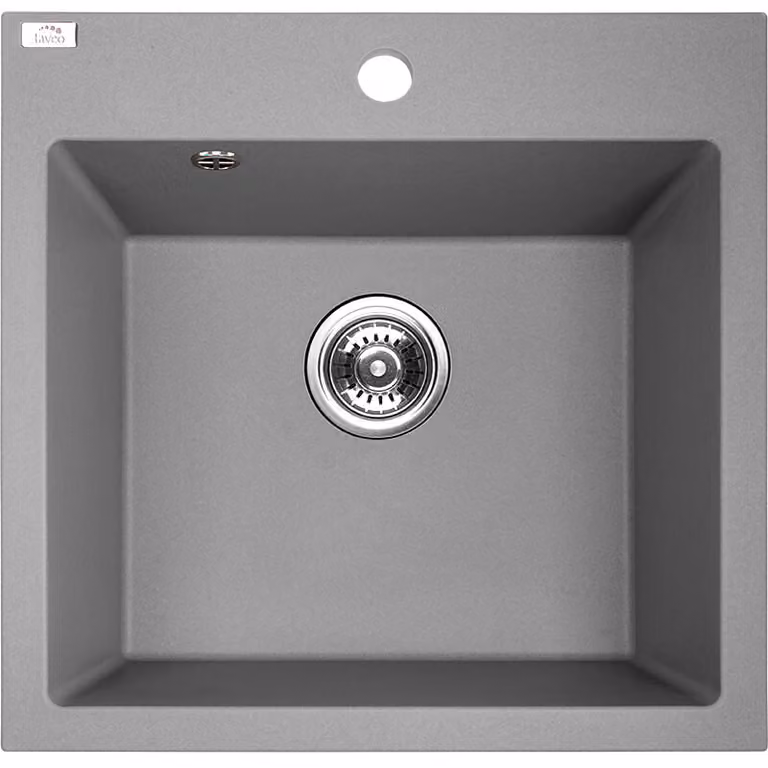 Lavello di design in granito a 1 vasca grigio