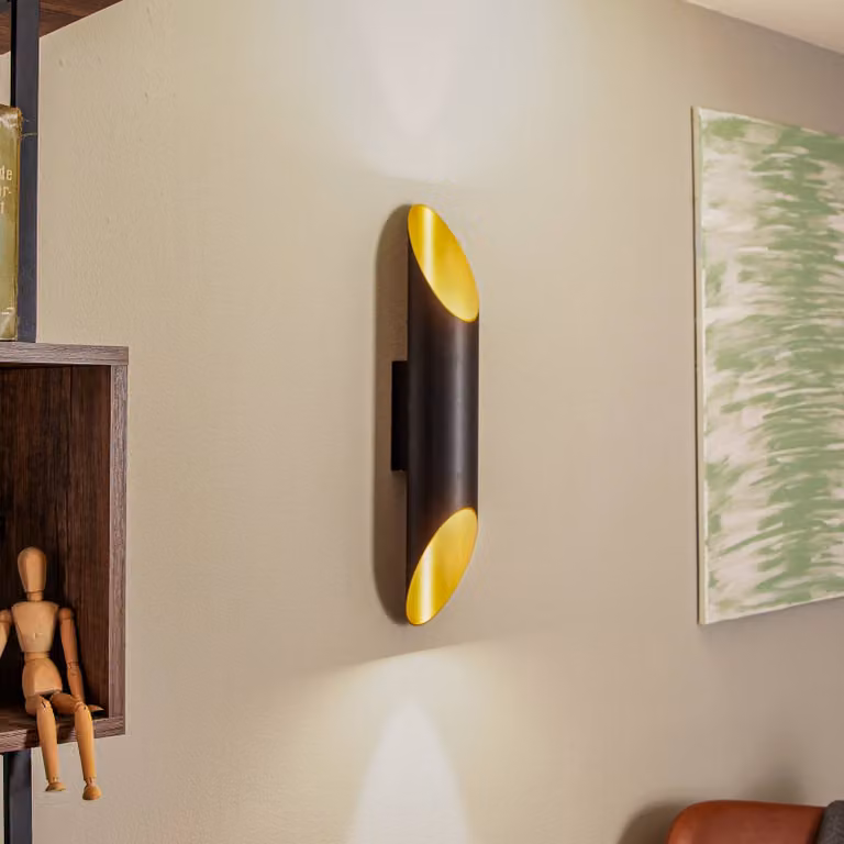 BEGA Applique da parete a LED Studio Line, dimmerabile, Nero, Corridoio, Alluminio, Applique a LED