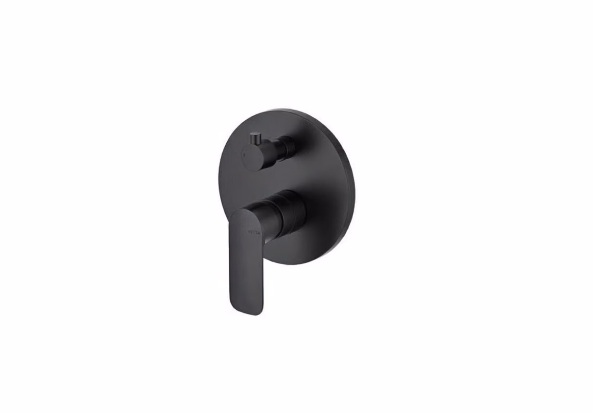 Miscelatore doccia incasso con deviatore Vema SLATE V14142 - Nero Opaco