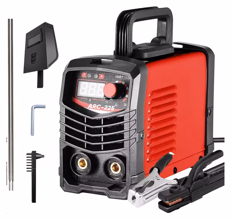 Apparecchio per saldatura ad arco, portatile - 220 V, 225 A - Potenza: 6000 W - Tecnologia IGBT