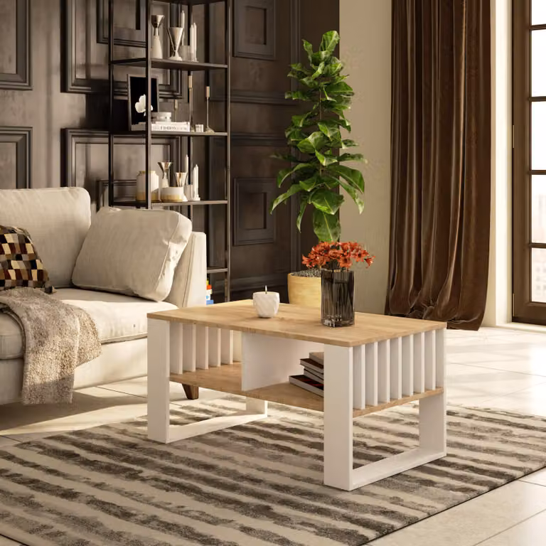 Tavolino da salotto con spazio contenitivo | Dimensioni: 92x53 cm