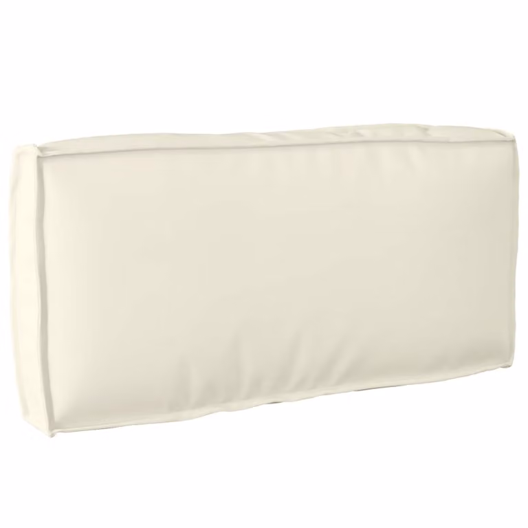 Cuscino rettangolare vidaXL in tessuto Oxford beige, resistente alle macchie, L 80 x P 40 x H 12 cm