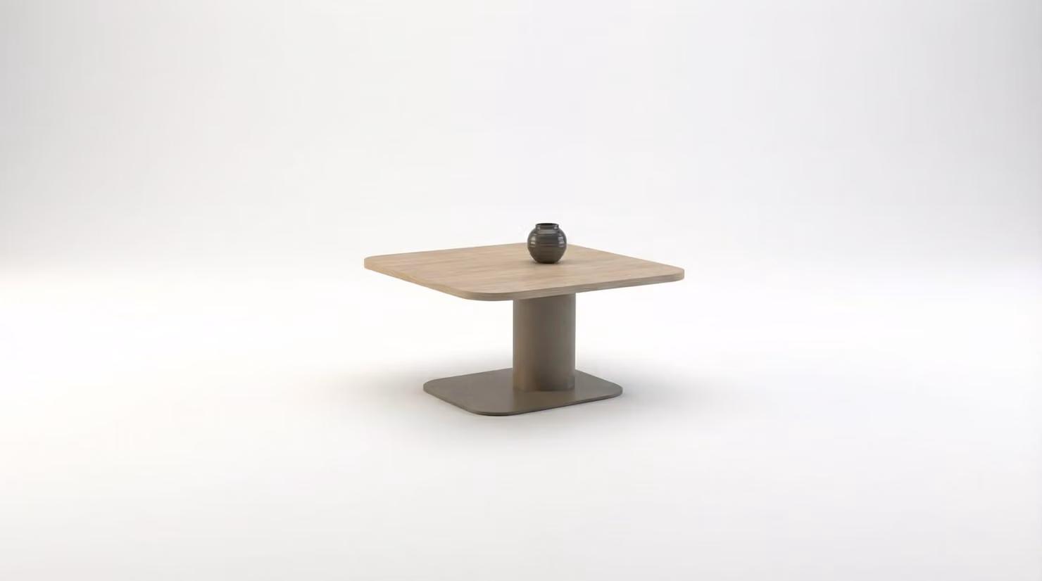 Tavolino da caffè moderno in legno, design quadrato, ideale per il soggiorno, stile minimal