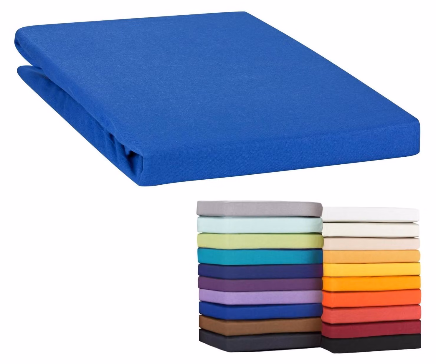 Lenzuolo elastico per topper, realizzato in 100% cotone