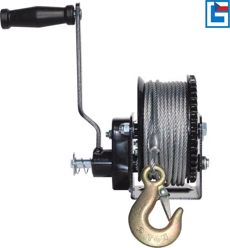 Güde 55126 Argano a cavo manuale 720 kg / 20 mtr.