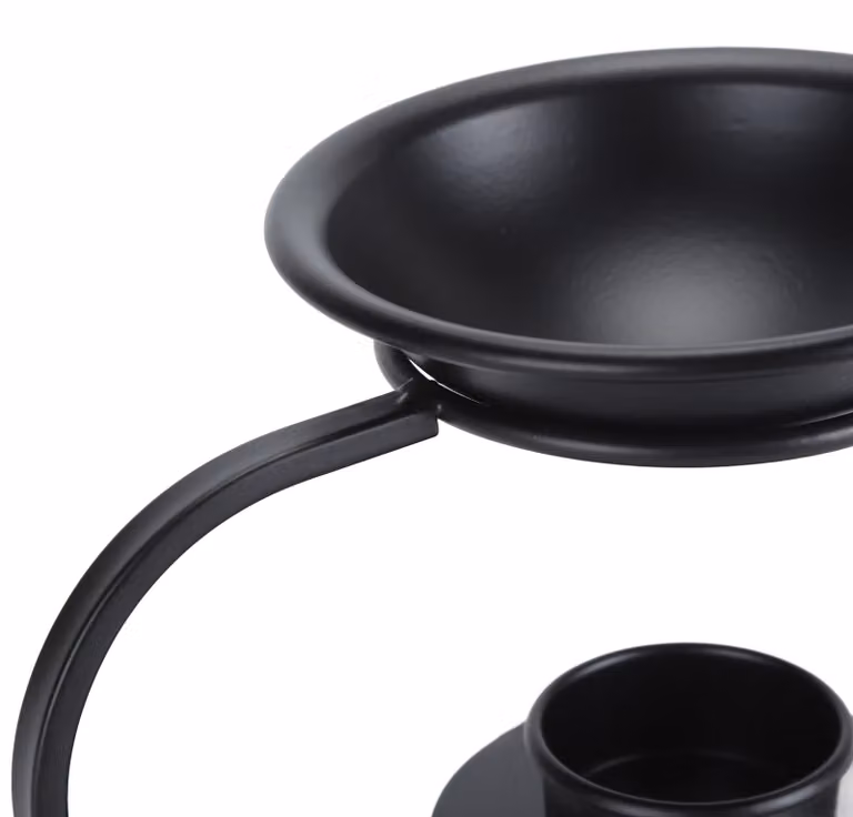 Riscaldatore per cera, elemento decorativo, bruciatore per incensi a combustione secca, portacandele, olio essenziale per soggiorno, spa, meditazione, forma a V
