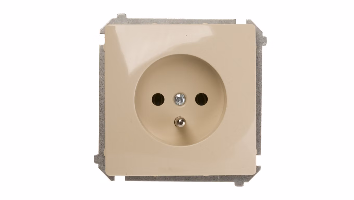 Simon Basic Presa singola c/u 16A IP20 beige BMGZ1.01/12