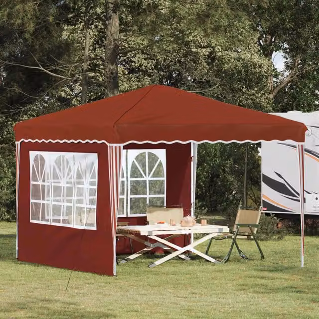 Tenda per feste a pop-up-Gazebo Terracotta 288 x 288 x 245 cm 376242