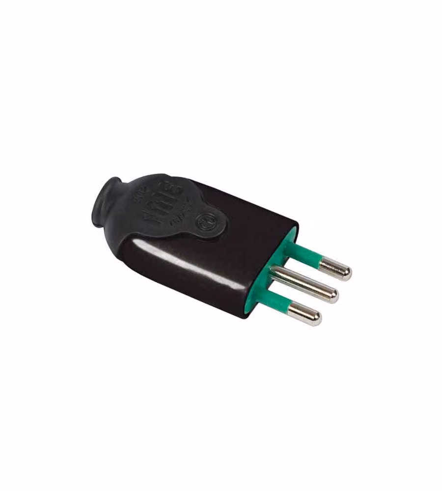 Spina Diritta 10A+T Nera                 80011 Fme