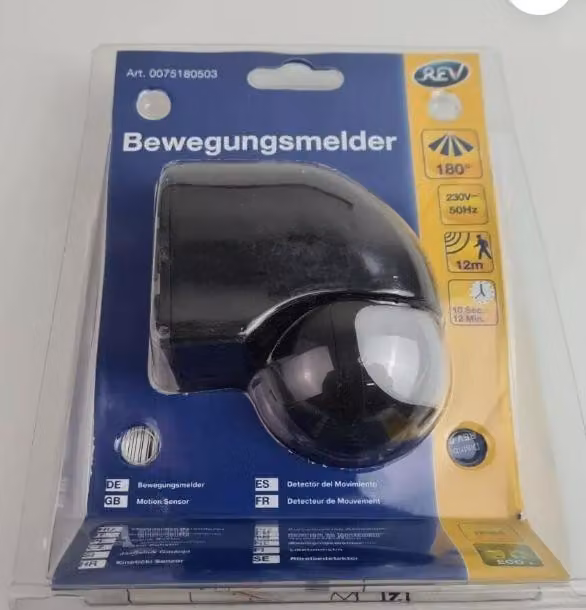 Rilevatore di movimento, montaggio a superficie, 230V/1000W, REV