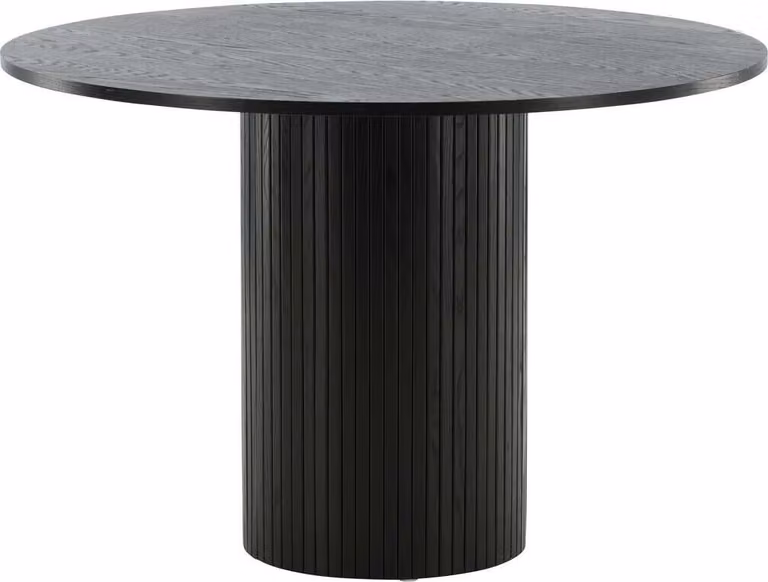 FURNLUX Tavolo da pranzo Bianca Black 110cm / Hauptfarbe: Schwarz / Dimensioni: 110 x 110 x 75 cm