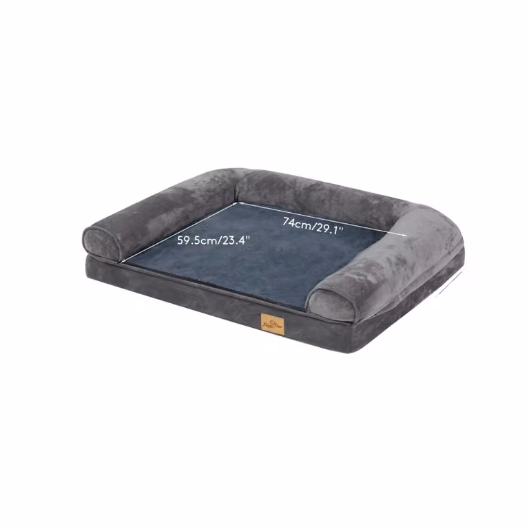 Letto per cani, base in schiuma di sostegno, rivestimento interno impermeabile, L