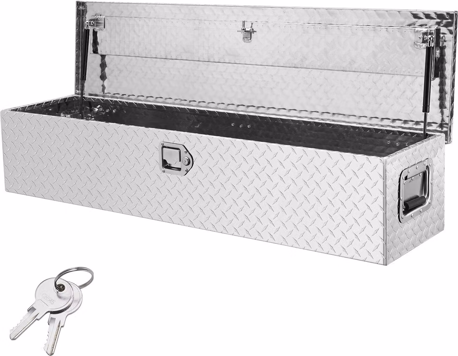 1219 x 381 x 381 mm Cassetta per attrezzi per il pianale del camion, chiudibile a chiave 177 L Cassetta per attrezzi Truckbox Cassetta per attrezzi per la conservazione degli attrezzi, capacità di carico 50 kg Organizzatore di cassette per camper, auto, e