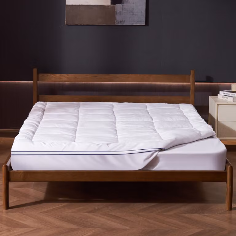 Protezioni per materasso Topper per materasso Imbottitura in fibra Sfoderabile Lavabile 25,4 mm