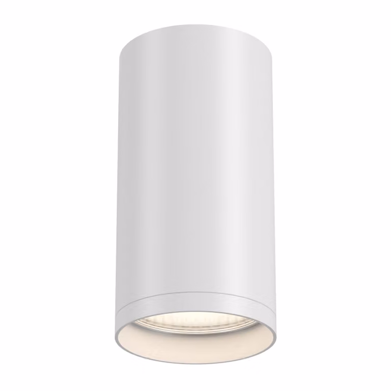 Plafoniera, montaggio a superficie, alluminio, 1 luce, bianco