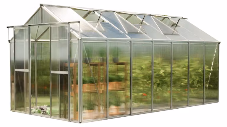 GFP Serra Saphir 7 telaio in alluminio 259 x 449 cm, lastre a doppia parete di 6 mm