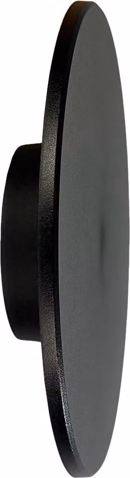 Lampada da parete moderna nera a cerchio verticale Ø25cm a LED 18W IP65 DISK Milagro