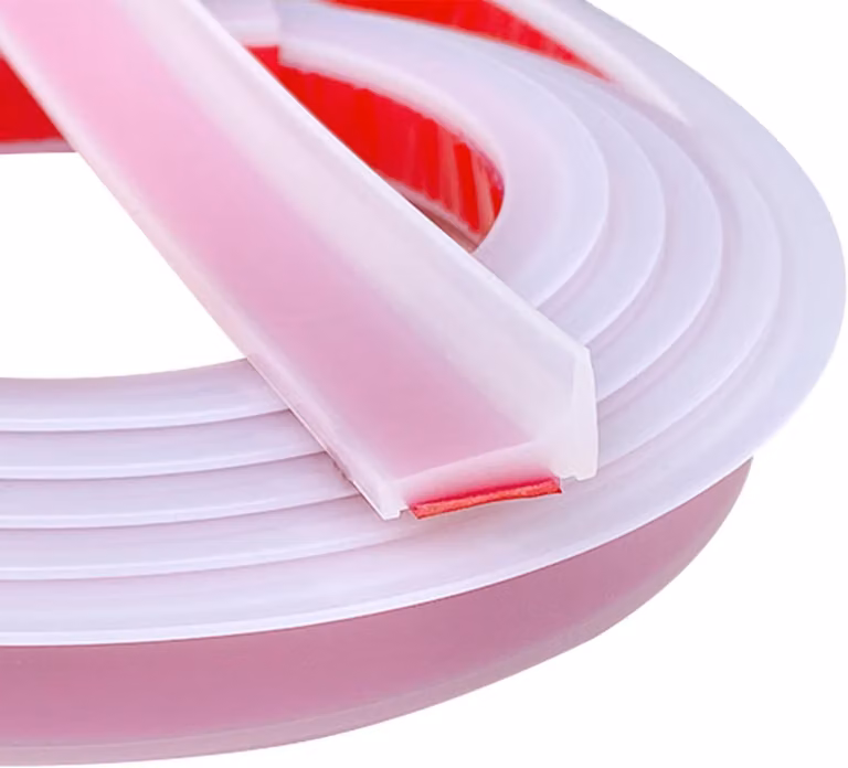 Strisce protettive per doccia, autoadesive, 1,2 metri, sigillante in silicone trasparente per cucina e bagno