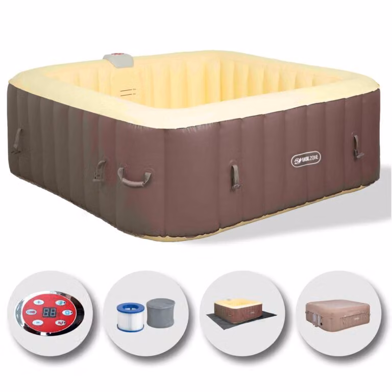 Vasca idromassaggio EASE.ZONE Square 4-6 posti autogonfiabile