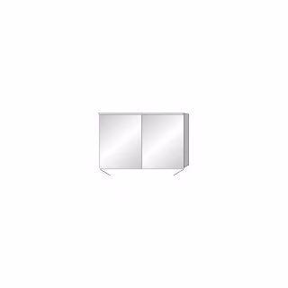 Sanipa Specchiera a parete in alluminio "Reflection" modello ARND 120 con pannello illuminante a LED