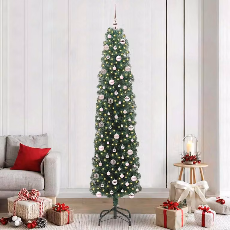Maison Exclusive - Albero di Natale artificiale con 300 LED e supporto, verde, 240 cm