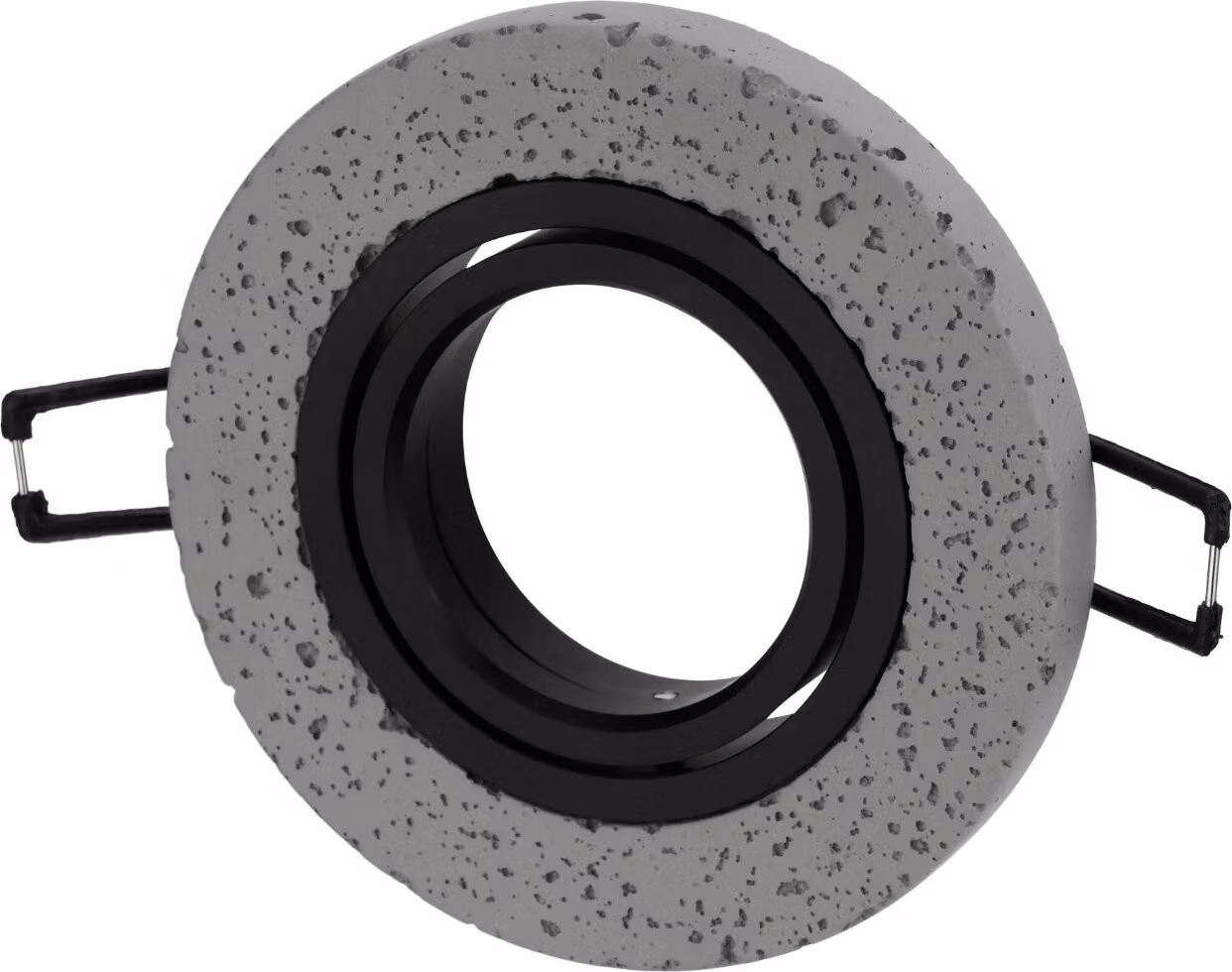 Telaio di montaggio in alluminio Spot GU10 BETON - rotondo