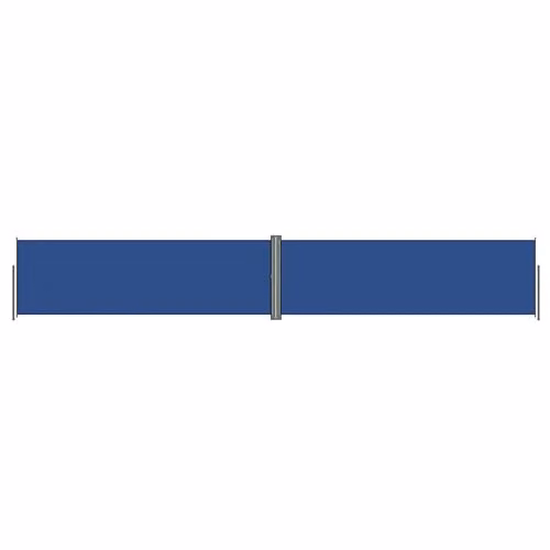 Helloshop26 Tenda da sole con paravento, retrattile, per patio, giardino, terrazzo, balcone, protezione visiva, schermo 160 x 1000 cm, colore: blu 02_0007140