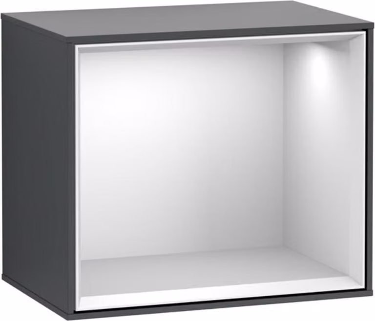 V&B modulo scaffale illuminazione a parete Finion 41,8x35,6x27cm, Reg wh. m, md bl. m Lac