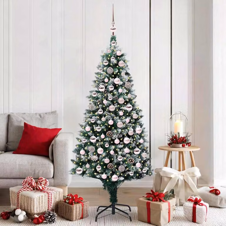 Maison Exclusive - Albero di Natale artificiale con 300 LED e supporto verde 180 cm