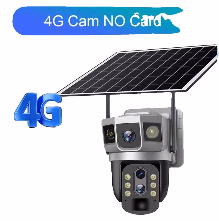 Telecamera IP, connettività 4G, doppia lente, telecamera 4G senza scheda SIM