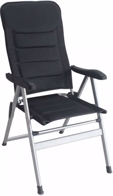 Poltrona Cosma moderna in metallo nero per giardino e terrazza L/P/H: 118 x 76 x 57 cm