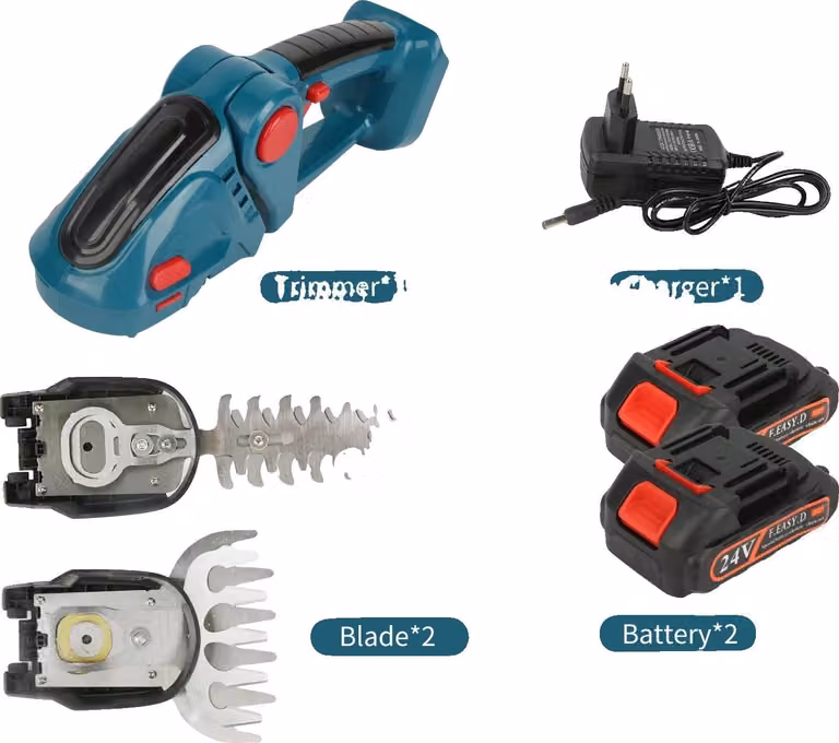 Tagliasiepi elettrico, taglio versatile 2 in 1, design leggero, batteria Blue 2