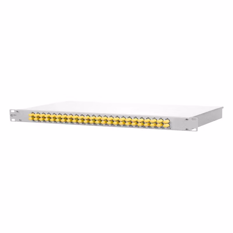 Metz Connect OpDAT fix pannello di permutazione VIK 24xST-D (metallo), SM+MM, grigio 150250D124-E