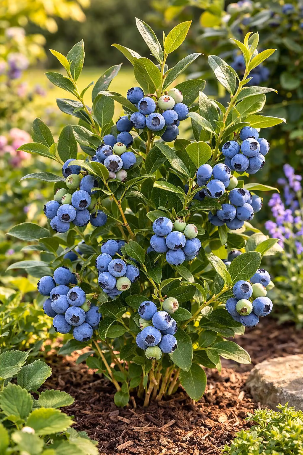 Mirtillo Vaccinium Bluecrop ca. 60 cm – mirtillo coltivato ad alto rendimento, resistente al freddo, bacche grandi e dolci, ideale per giardini, vasi e balconi
