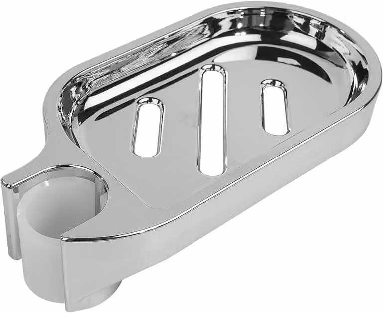 Porta sapone da doccia, a clip, regolabile per barra da 22 mm, ideale per il bagno