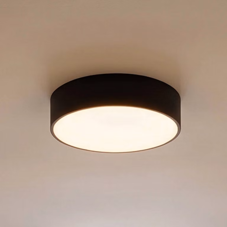 Plafoniera soffitto Cleo TEMAR LIGHTING, dimmerabile, Nero, Soggiorno / Sala da pranzo, Moderno, Plafoniera