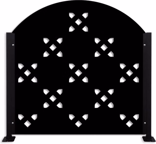Ringhiera rettangolare Signorbit in PVC opaco bianco o nero L: 118 cm, H: 118 cm, P: 118 cm