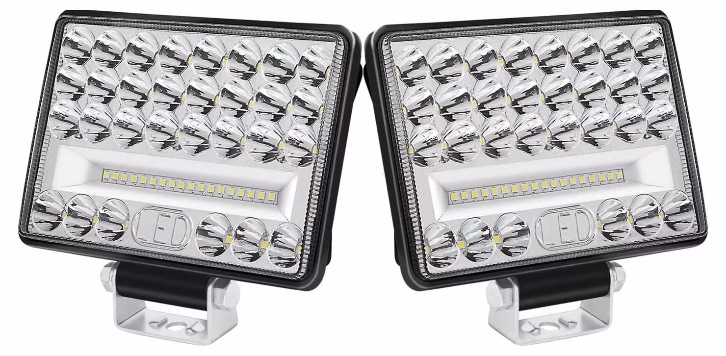 Faretto da lavoro a LED, 2 luci da 6 pollici, 172W, 12V/24V, grado di protezione IP68, impermeabile