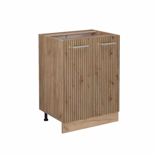 Vicco Mobiletto base cucina R-Line, Rovere artigianale, 60 cm