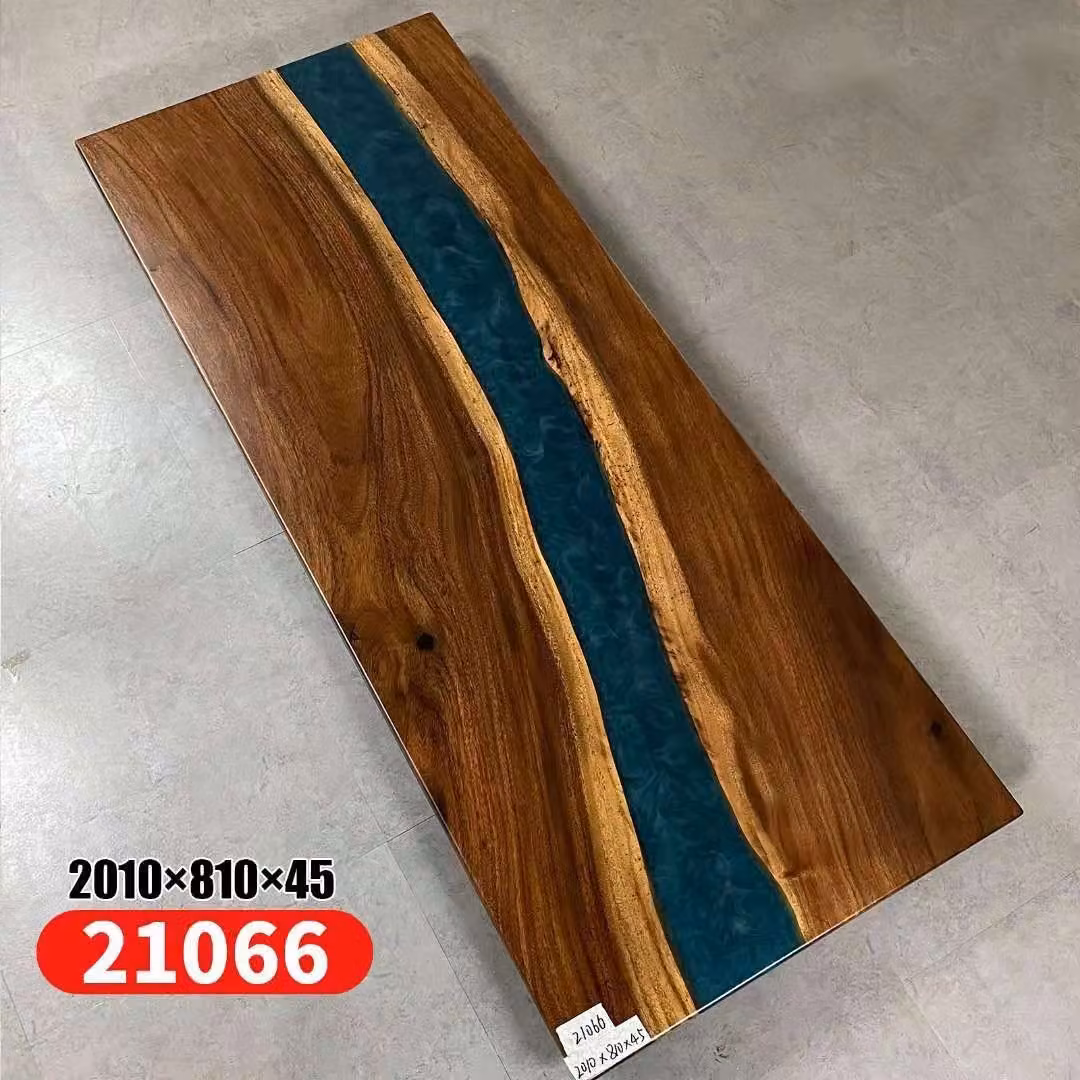 Esstisch Table Epoxidharz Tische 201x81 Flusstisch Echtes Holz Massive Möbel