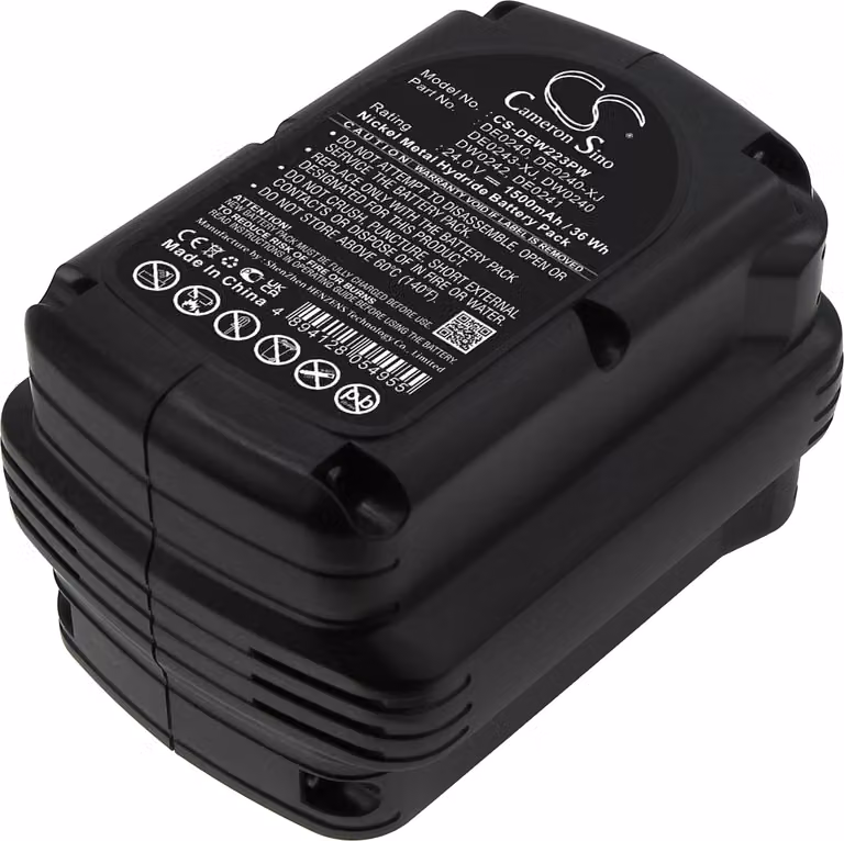 TECHTEK Batteria compatibile con [DeWalt] DC222KA, DC222KB, DC223KA, DC223KB, DC224KA, DC224KB, DW004, DW004K, DW004K-2, DW004K2C, DW004K2H, DW005, D