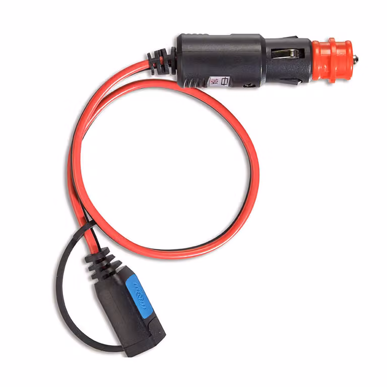 Caricabatterie blu per accendisigari per auto con spina a 12V Victron