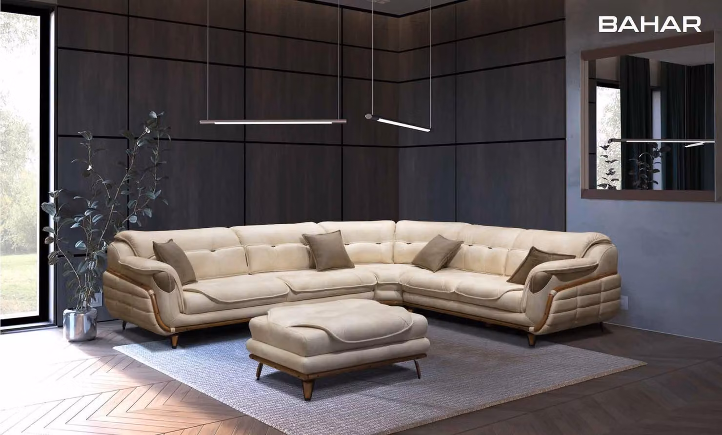 Luxus Ecksofa L-Form Garnitur Textil Sitz Wohnzimmer Polstermöbel Ecke Sofa