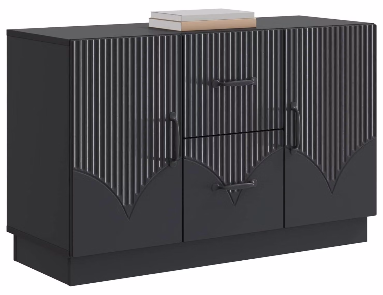 Credenza Nero 89 x 34,5 x 57 cm Legno ingegnerizzato