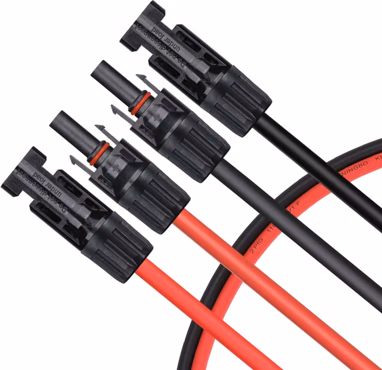 Cavo di prolunga bifacciale con spina solare MC4 Cavo solare 6mm² per moduli solari pannello solare centralina solare