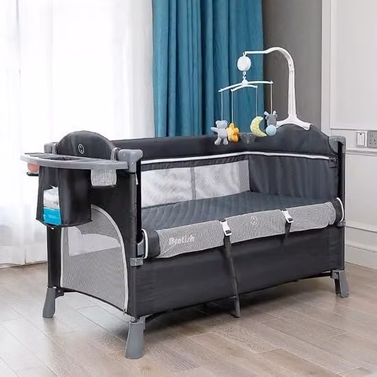 Letto per Bambini 3 in 1 - Culla Ripiegabile - Per Bambini da 0 a 3,5 anni - Massimo 15 kg - Culla per Bambini - Matrimoniale 2 in 1 - Leggero - Rapido da Ripiegare