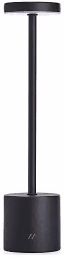 Lampada da tavolo LED Muitomas nera con tecnologia touch e regolazione dimmable in metallo