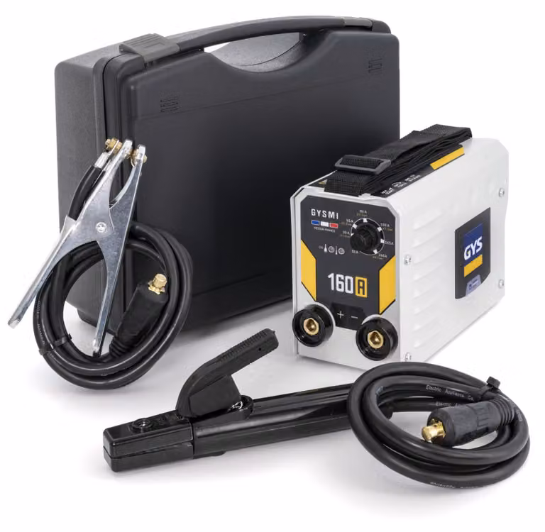 Saldatrice MMA inverter, modello 160A, inclusa valigetta e accessori