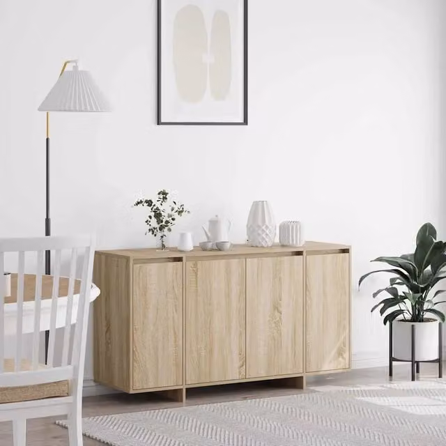 Credenza-Buffet-Armadio da cucina Rovere Sonoma 135 x 41 x 75 cm Legno multistrato